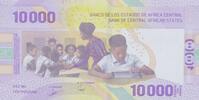 Central African States 10000 francs 10000 Francs - Central Bank of Youandé - 2020 (2022) - Letter D3 -