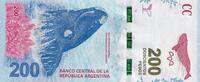 Argentina 200 pesos 200 Pesos - Whale - 2016 - serial E -