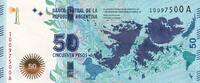 Argentina 50 pesos 50 Pesos - Malvinas - Cavalier - ND (2015) - Serial A -