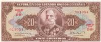 Brazil 20 cruzeiros 20 Cruzeiros - Deodoro Da Fonseca - Signature II - 1962 - Serial 1748.A -