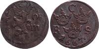 Sweden 1/6 ore 1/6 Ore Carl XI - Armoiries - 1667 -