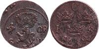 Sweden 1/6 ore 1/6 Ore Carl XI - Armoiries - 1670 -