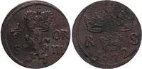 Sweden 1/6 ore 1/6 Ore Carl XI - Armoiries - 1672 -