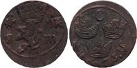 Sweden 1/6 ore 1/6 Ore Carl XI - Armoiries - 1673 - With Star -