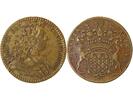 France 1 token States of Artois, Louis XV - Brass Token - Issue of 1726 -