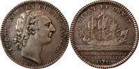 France 1 token Chambre De Commerce De La Rochelle, Louis XVI - Jeton Argent 1774 -