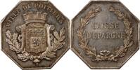 France 1 token Caisse d'Epargne, Ville De Poitiers - Jeton Argent -
