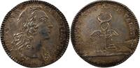 France 1 token Bâtiments Du Roi, Louis XV - Jeton Argent Émission De 1741 -