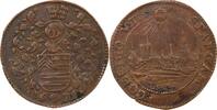 France 1 token Ville De Bruxelles, Ecu De Wauwere - Jeton Cuivre 1675 -