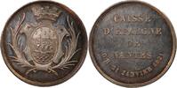 France 1 token Caisse D'Epargne De Nantes - Jeton Argent Poinçon Main (1845-1860) -