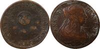 France 1 token Anne D'Autriche, Le Veuvage - Jeton Cuivre 1654 -