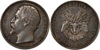 France 1 token Napoléon III, Societe D'Agriculture De L'Aude - Jeton Argent - Poinçon Abeille (1860-1879) -