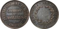 France 1 token Chambre Des Notaires De Brest - Jeton Argent Poinçon Corne (Après 1879) -