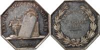 France 1 token Notaires, Auxerre - Jeton Argent Poinçon Abeille (1860-1879) -