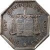 France 1 token Notaires, Château-Thierry - Jeton Argent Poinçon Lampe (1832-1841) -
