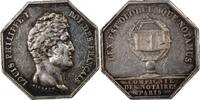 France 1 token Notaires, Paris, Louis-Philippe I - Jeton Argent Poinçon Lampe (1832-1841) -