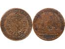 France 1 token Galeres Royales, Louis Joseph De Bourbon, Duc De Vendome - Jeton Cuivre 1705 -