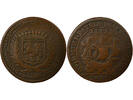 France 1 token Mayors of Nantes, Jacques Charette - Copper Token -1675 -