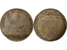 France 1 token States of Burgundy - Silver Token, Majority of the King - 1725 -