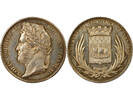 France 1 token Chamber of Commerce of Nantes, Louis Philippe - Silver Token - 1860 / 1879 -
