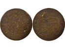 France 1 token Dauphiné - Brass Counter Token - XVth Century, Pierced -