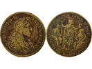 France 1 token Louis XIV - Brass Token, Conquest of Franche-Comté - After 1668 -