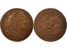 France 1 token Royal Treasure, Louis XIV - Copper Token - 1683 Nuremberg -