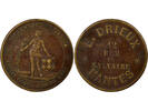 France 1 token Advertising, E. Drieux - Brass Token - 1890 / 1900 Nantes -