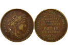 France 1 token Jeton Bronze, Grand Concours de Musique - 1881 Paris -