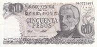 Argentina 50 pesos 50 Pesos - J. San Martin - Jujuy - 1976 - Serial B -