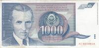 Yugoslavia 1000 dinara 1991 1000 Dinara - Nikola Tesla - Arms - 1991 III... 8.79 元 含税 ＋  83.67 元 运费