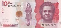 Colombia 10000 pesos 10000 Pesos - V. Gutierrez de Pineda - 2022 - Serial AK -