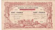 Djibouti 100 francs 100 francs Papeete Tahiti overprint on red Djibouti - 02-01-1920 Serial V.5 -