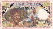 Martinique 1000 francs 1000 Francs Fisherman - Specimen - 1955 -
