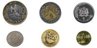 Morocco dirhams Set of 6 Coins - 1445 (2023) -