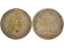 France 1 token Chambre aux Deniers - Silvered Brass Token - XVIIth Century -