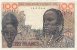 West AFrican States 100 francs 1959 100 Francs mask 1959 - Serial C.275 ... 219.64 元 含税 ＋  83.67 元 运费