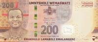 Swaziland 200 emalangeni 200 Emalangeni Roi Mswati III - Huts - 2017 Hybrid - UNC - P.43 -