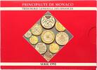 Monaco Set of 10 coins Rainier III - 1995 - BU -