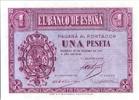 Spain 1 peseta 1 Peseta - Arms - Burgos - 1937 -