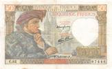 France 50 francs 50 Francs Jacques Coeur - 15-05-1941 Serial C.85 - VF -