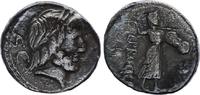 Roma Republic denier Denarius, Procilia 80 BC Rome - F to VF -