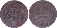 Papal States Mezzo baiocco Mezzo Baiocco - Pivs IX - 1848 R III -