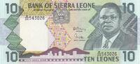 Sierra Leone 10 leones 10 Leones - Joseph Saidu Momoh - Cow - 1988 - UNC - P.15 -