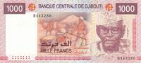 Djibouti 1000 francs 1000 Francs - A.A. Ouddoun - Harbor - 2005 (2021) - Neuf - P.42b - Prefix H -