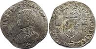 France teston Teston Charles IX - 1564 L Bayonne - Silver - 4th type - Fine+ -