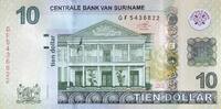 Suriname 10 dollars 10 Dollars - Bank - Suriname river - 2019 - UNC - P.NEW -