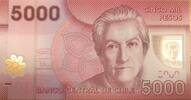 Chile 5000 pesos 5000 Pesos - Gabriela Mistral - Nobel Price 1945 - Polymer - 2021 - P.NEW -