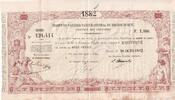 Martinique 1000 francs 1000 Francs - French colonial note - Sign. Chazal - 18-10-1882 - Kol.N°45 -