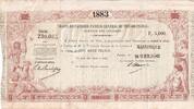 Martinique 5000 francs 5000 Francs - French colonial note - Sign. Chazal - 18-04-1883 - Kol.N°46var -